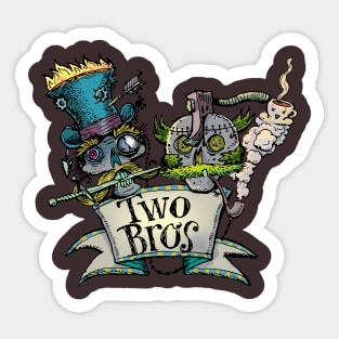 Two brothers who was be a killed on Wild West Sticker